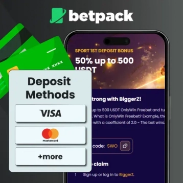 Image showing a mobile screen displaying WC26 Golden Ball betting bonuses and payment methods.