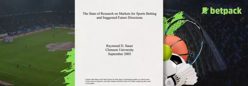 Literature - The Study of Sports Betting Market and Suggested Futurections