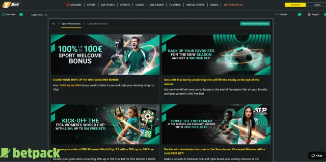 1Bet Bonus Offers