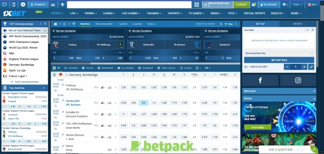 1xBet Sports
