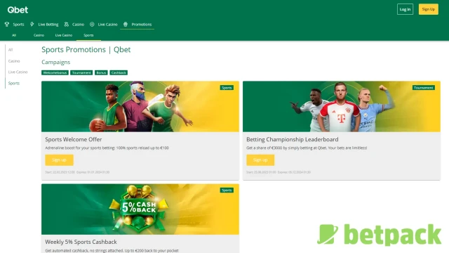 Qbet Bonus Offers