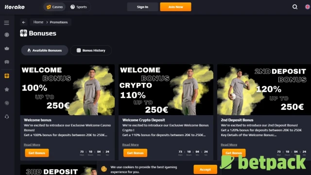 Herake Bonus Offers