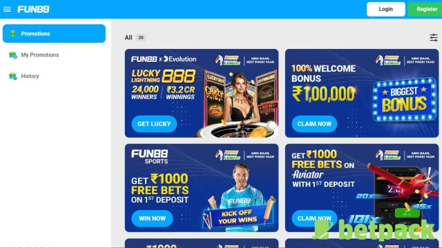 Fun88 Bonus Offers