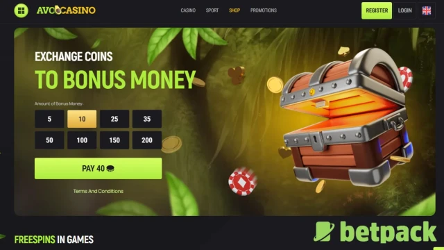 Avocasino Odds