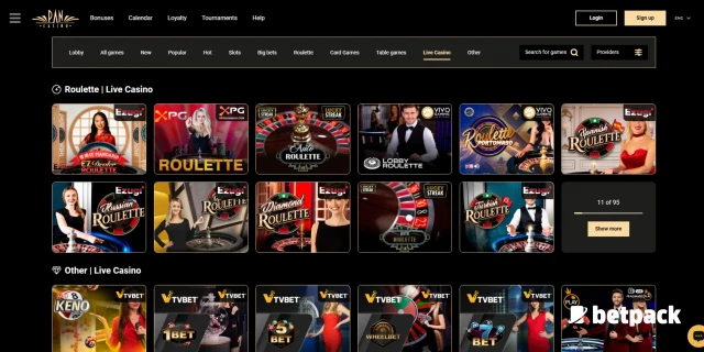 Pan Casino Games