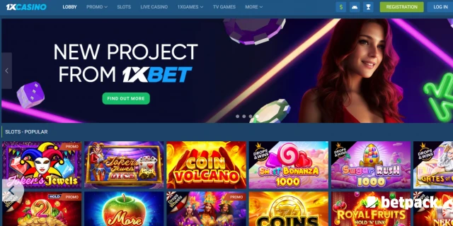 1xCasino Casino Games Variety