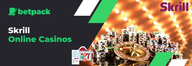 Skrill online casinos with roulette and Skrill logo
