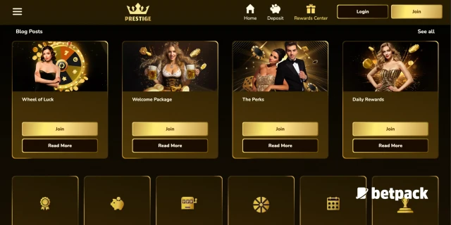 Prestige Casino Bonus Rewards Overview