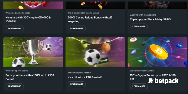 Evobet bonus offer overview