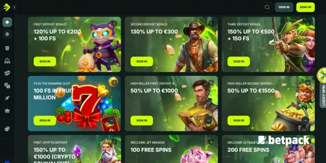Betnjet Casino Bonuses Overview