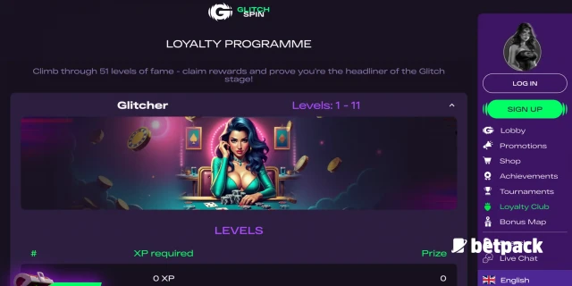 GlitchSpin Casino Loyalty Programme