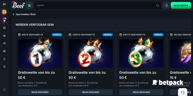 Beef Casino Bonus Übersicht