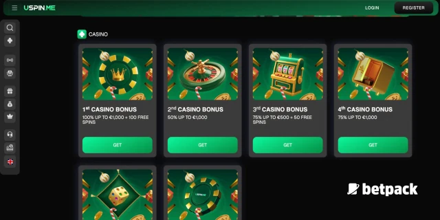 USpinMe Casino Bonus Overview
