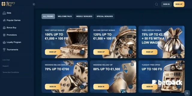 ReveryPlay Casino Overview