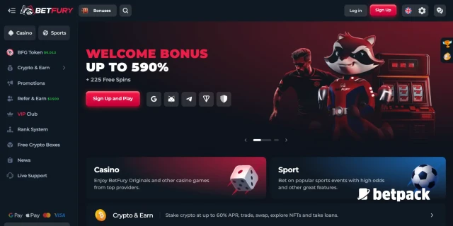 Betfury Casino Overview