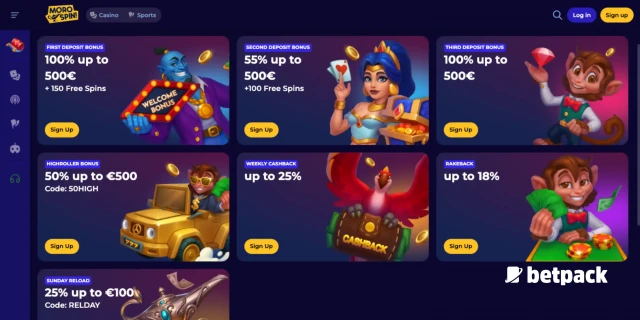MoroSpin Casino Bonus Overview