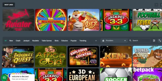 Betjara Casino Games Overview
