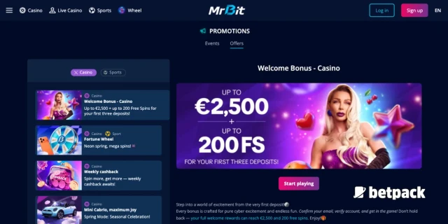 MrBit Casino Bonus Overview
