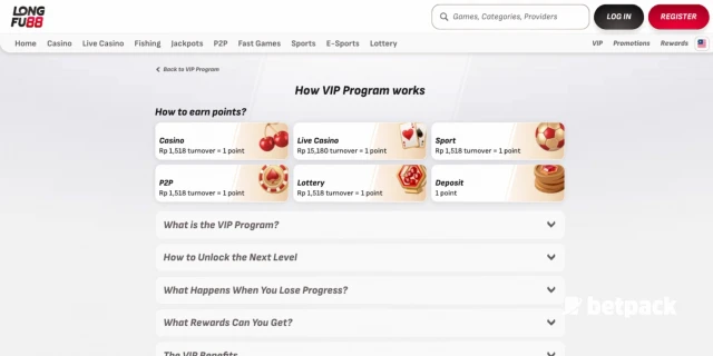 Longfu88 Casino How VIP Program works Overview