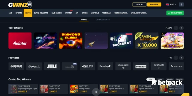 CWinz Casino Overview