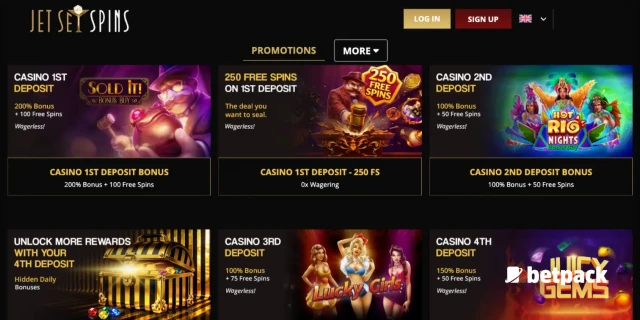 JetSetSpins Casino Bonus Overview
