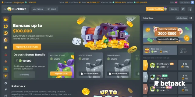 DuckDice Casino Bonus Overview