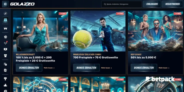 Golazzo Casino Bonus Überblick