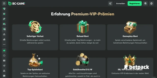 BC.Game Casino VIP Überblick