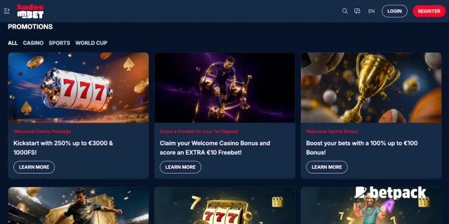 Kudosbet Casino Bonus Overview