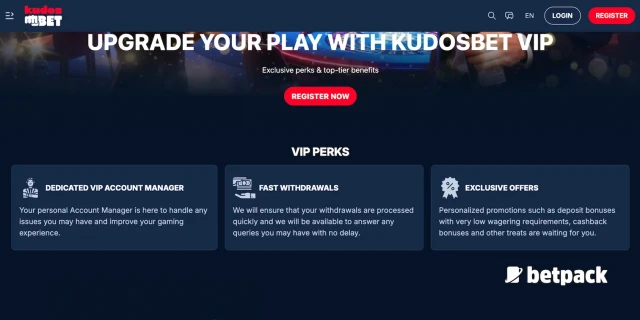 Kudosbet Casino VIP Club Overview