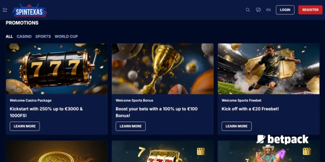 SpinTexas Casino Bonus Overview