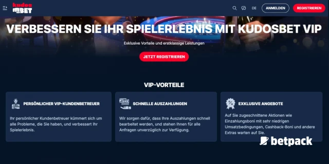 Kudosbet Casino VIP Club Überblick