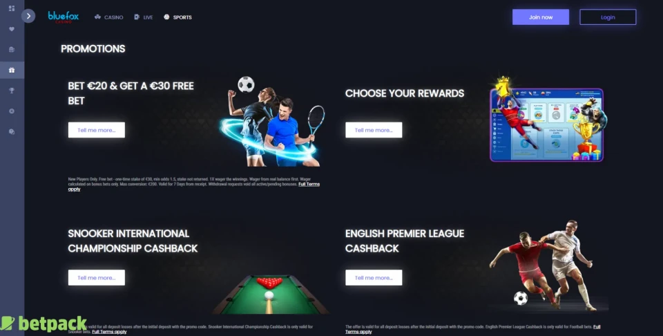Bluefox Casino Bonus