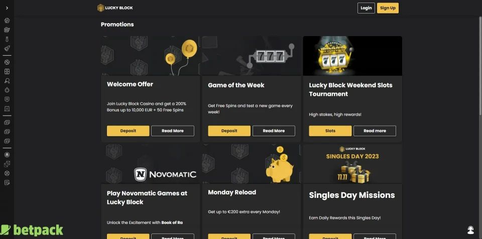 Lucky Block Bonus Offers