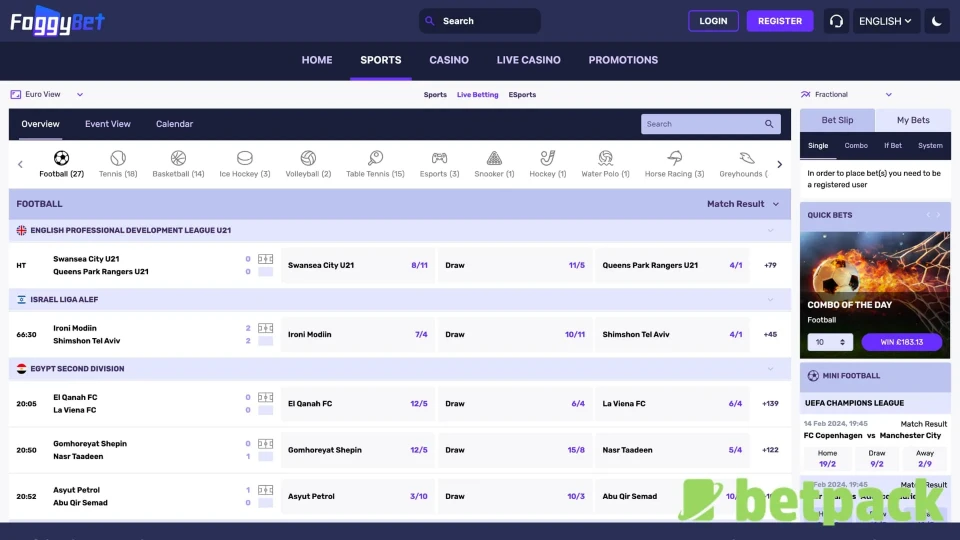 FoggyBet Live Betting