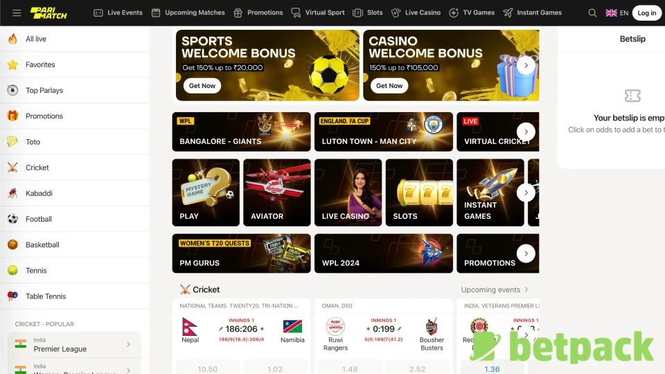 Parimatch Bonus Offers