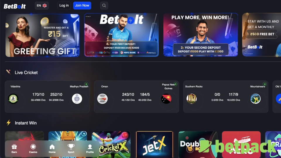 BetBolt Bonus Offers