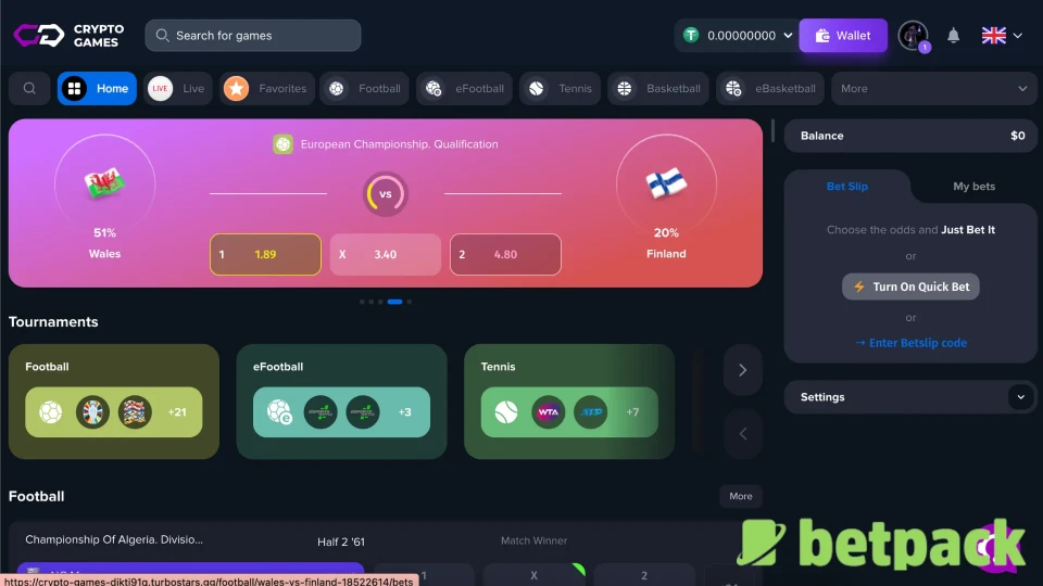 Crypto-Games.io Sports