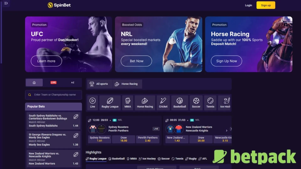 SpinBet Sports