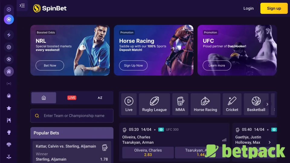 SpinBet Sports