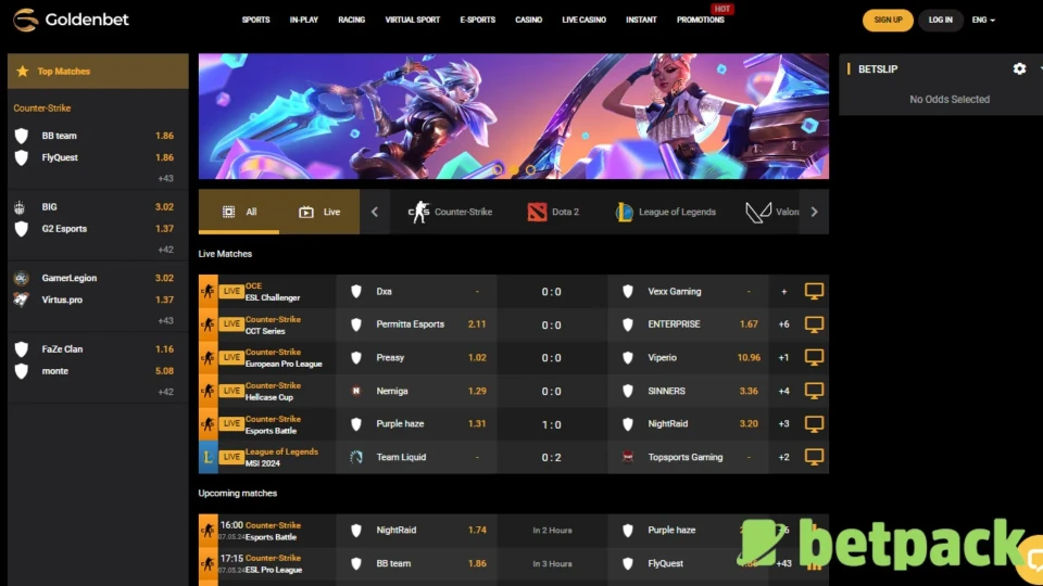 Goldenbet Live Streaming