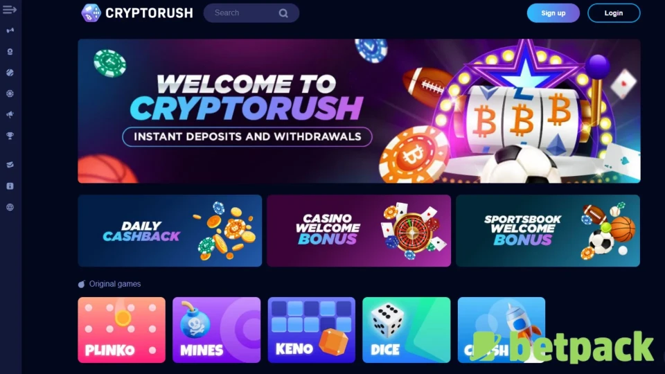 Cryptorush Bonusangebote