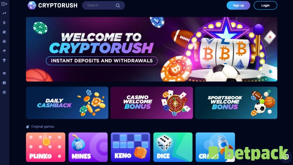 Cryptorush Bonus Offers
