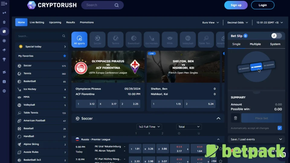 Cryptorush Sports