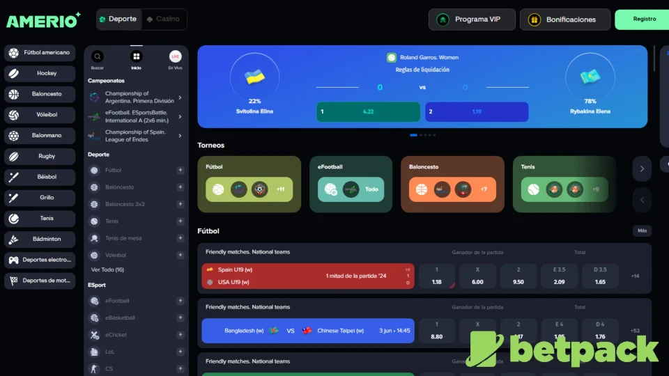 Deportes en Amerio.bet