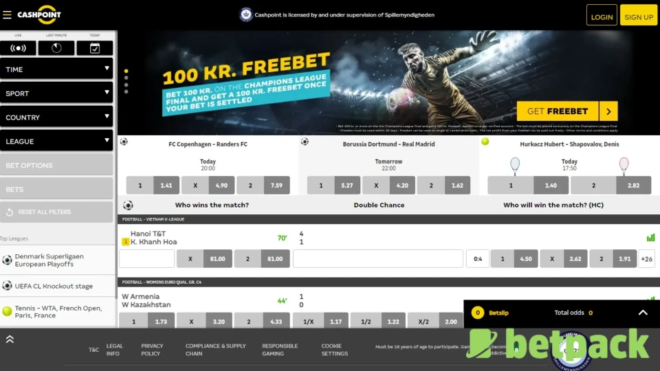 In-Play Betting & Live Betting