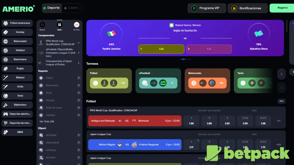 Diseño y UX en Amerio.bet