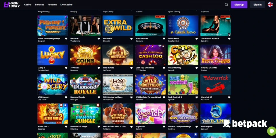 Hashlucky Live Games