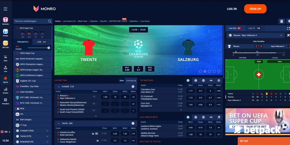 In-Play Betting & Live Betting
