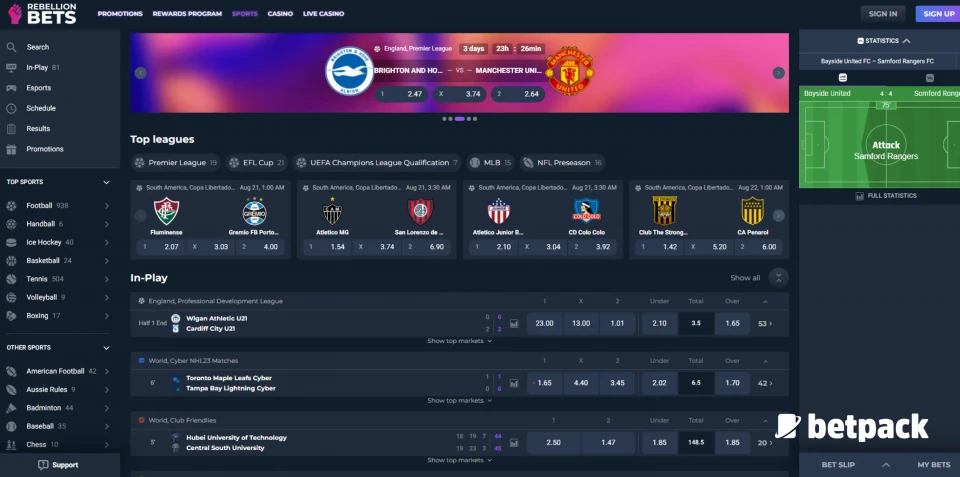 Rebellion Bets & Casino